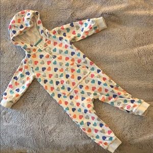 Carter’s White W Hearts One Piece Romper 18 Month
